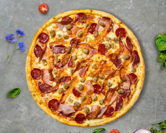 Order Meat Lovers Pizza  food online from Late Cravings store, Brentwood on bringmethat.com