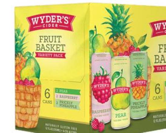 Order Wyder's Fruit Basket Variety 6pk-12oz cans food online from Rocky Liquor store, Claremont on bringmethat.com