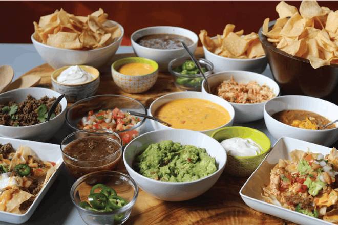 Order Nacho Appetizer Bar For 4 food online from Hacienda Colorado store, Denver on bringmethat.com