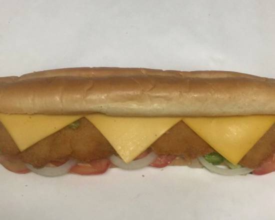 Order (12") whole  crispy chicken and cheese  food online from Kenny's Sub Shop store, Beltsville on bringmethat.com