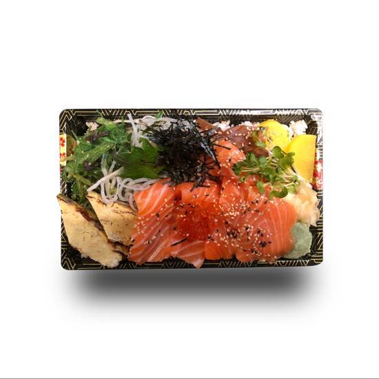 Order Salmon Don food online from SUSHI KOI store, St Louis on bringmethat.com