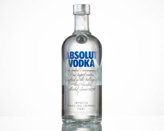 Order Absolut, 750mL vodka (40.0% ABV) food online from Golden Ox Liquors store, Saint Augustine on bringmethat.com