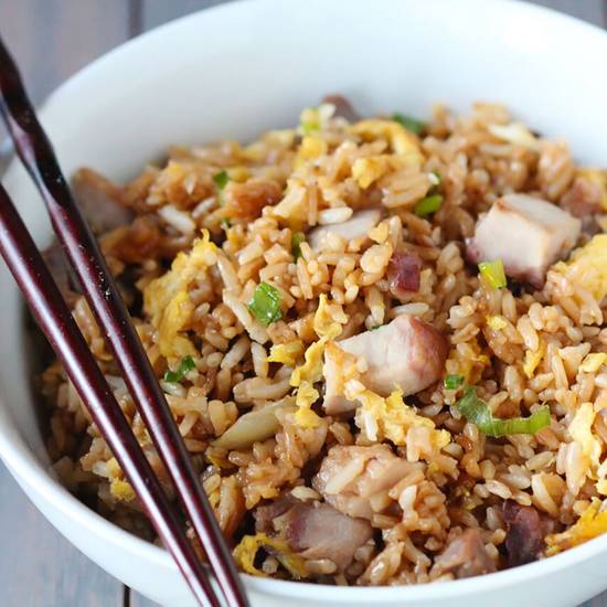 Order 43. Roast Pork or Chicken Fried Rice food online from Excel Chinese Restaurant store, South Chesterfield on bringmethat.com
