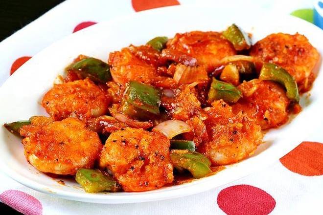 Order Chilli Shrimp food online from Tikka Island store, San Antonio on bringmethat.com