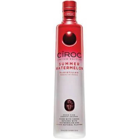 Order Ciroc Vodka Summer Watermelon 750ml 35% ABV  food online from Princess Liquors store, Port Saint Lucie on bringmethat.com
