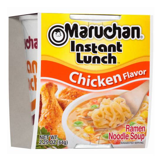 Order Maruchan Instant Lunch Chicken Flavored Ramen Noodle Soup 2.25oz food online from Everyday Needs by Gopuff store, St. Petersburg on bringmethat.com