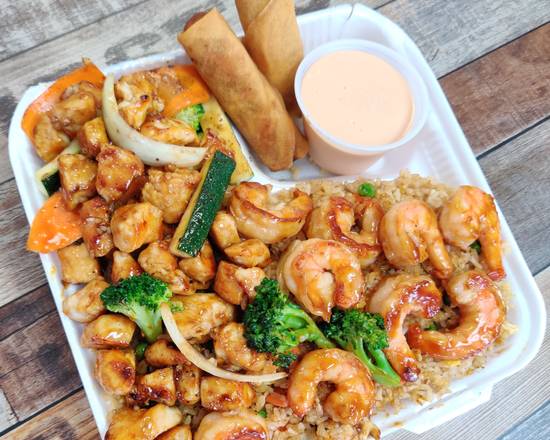 Order Chicken and Shrimp Combo food online from Sakura Grill store, El Monte on bringmethat.com