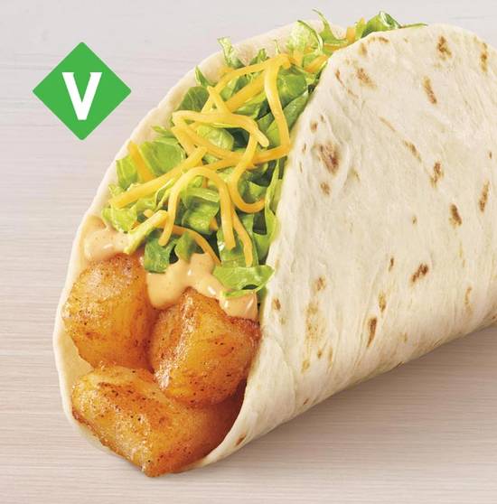 Order Spicy Potato Soft Taco food online from Taco Bell store, Schofield on bringmethat.com