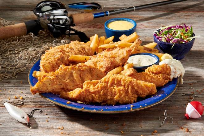 Order Catfish & Fowl Combo food online from Dockside Charlie's store, Olive Branch on bringmethat.com