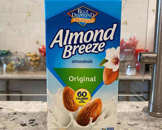 Order Original Almond Milk Blue Diamond Half Gallon  food online from Icream Yogurt & Crepes store, Falls Church on bringmethat.com