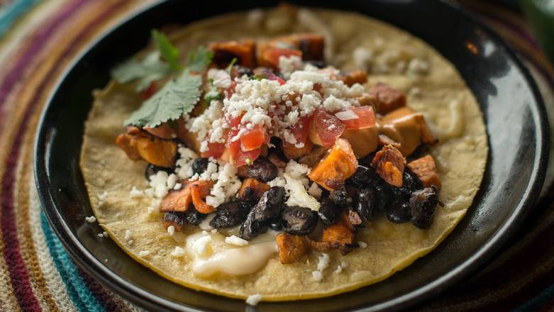 Order SWEET POTATO & BLACK BEAN TACO food online from Sol store, Los Angeles on bringmethat.com