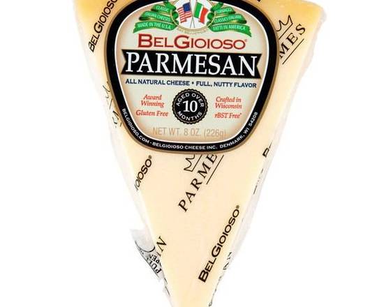 Order BelGioioso Parmesan Cheese Hard Cheese 8 oz food online from Fresko Market store, Miami on bringmethat.com