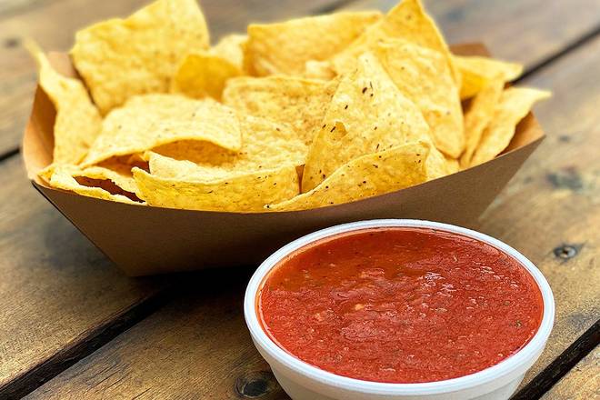 Order Chips & Salsa - REGULAR food online from Rusty Taco store, Omaha on bringmethat.com