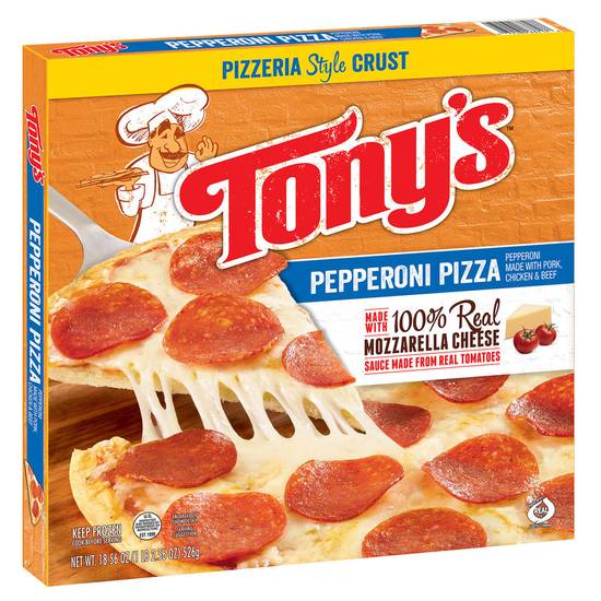 Order Tony's Frozen Pizzeria Style Crust Pepperoni Pizza 10in 18.56oz food online from Everyday Needs by Gopuff store, Manchester on bringmethat.com