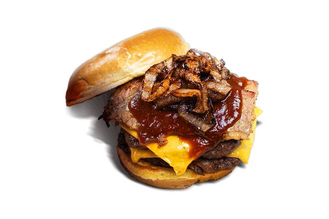 Order Cowboy Burger food online from $5 Burgers store, Cedar Falls on bringmethat.com
