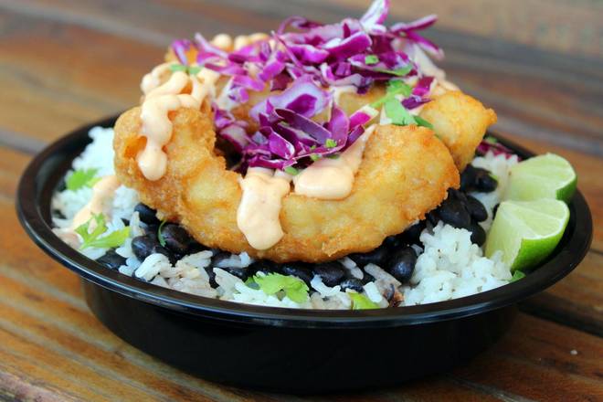 Order #7 Fish (Crispy) Bowl food online from R Taco store, Minneapolis on bringmethat.com