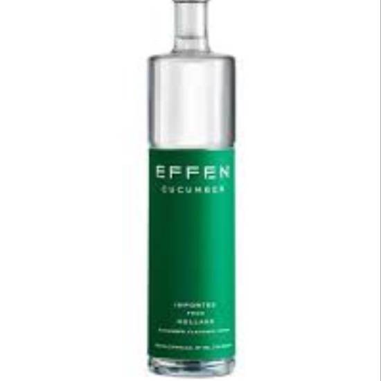 Order Effen Cucumber Vodka 750ml 37.5% ABV  food online from Princess Liquors store, Port Saint Lucie on bringmethat.com