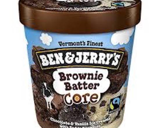 Order Ben & Jerry's Brownie Batter Core Pint food online from George's Market store, San Francisco on bringmethat.com