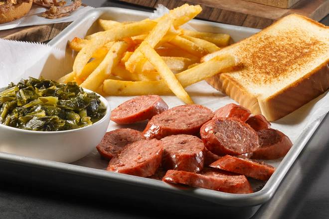 Order SMOKED SAUSAGE PLATE food online from Shane's Rib Shack store, Marrero on bringmethat.com