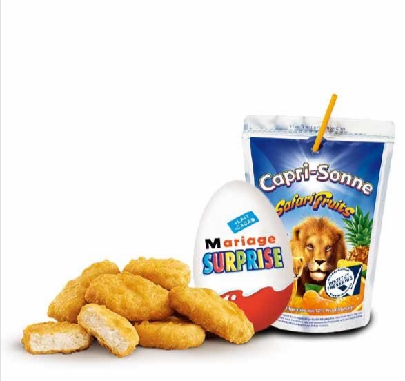 Menu enfant nuggets