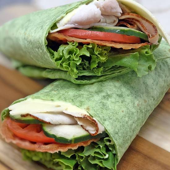 Order Turkey Bacon Supreme Wrap food online from Little Lois Cafe store, Salem on bringmethat.com