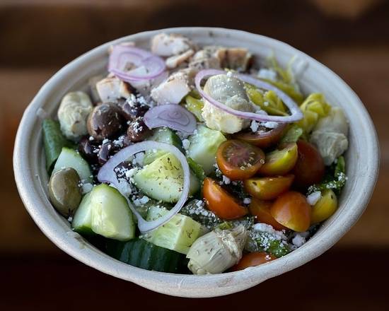 Order GREEK SALAD  food online from Lito's Kitchen store, Garland on bringmethat.com
