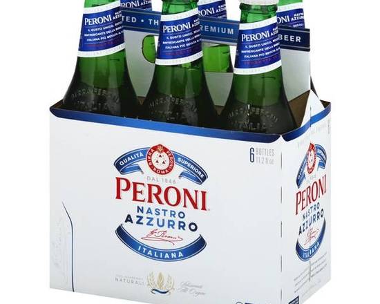 Order Peroni, 6pk-11.2oz bottle glass beer (5.10% ABV) food online from Fresko Market store, Miami on bringmethat.com