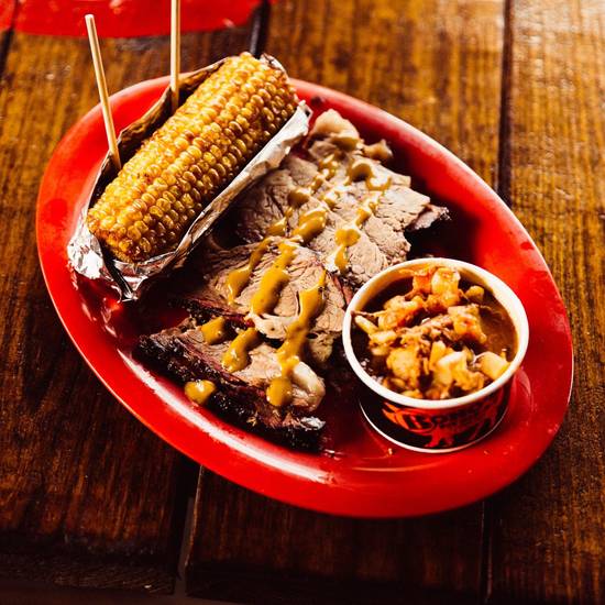 Order Beef Brisket Platter food online from Bonos Pit Bar-B-Q & Catering store, Jacksonville on bringmethat.com