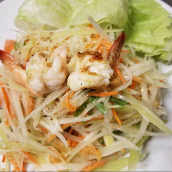 Order 15. Papaya Salad ￼	 food online from Hot Thai Restaurant store, Los Angeles on bringmethat.com