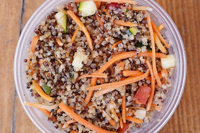 Order Organic Quinoa With Veggies food online from Sharky's Woodfired Mexican Grill store, Los Angeles on bringmethat.com