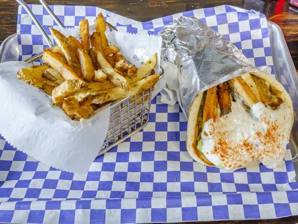 Order Bifteki Pita Sandwich Combo food online from Think Greek- Port St Lucie store, Port St. Lucie on bringmethat.com