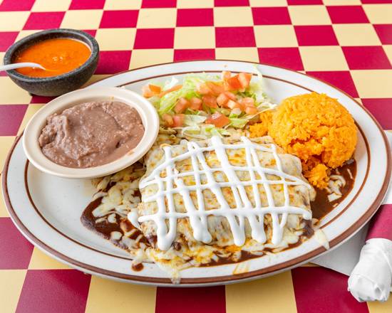 Order Platillo Enchiladas de Mole food online from La Trinidad Restaurant store, McHenry on bringmethat.com