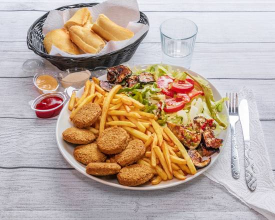 Menu assiette falafel