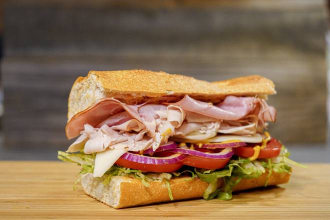 Order Ham and Turkey Sandwich  food online from Sourdough & Co. store, West Sacramento on bringmethat.com