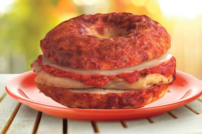 Order Chicken Parmigiana Sandwich food online from The Great American Bagel store, Oak Lawn on bringmethat.com
