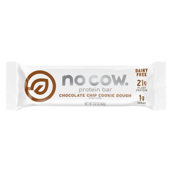 Order No Cow Chocolate Chip Cookie Dough Protein Bar 2.12oz food online from Everyday Needs by Gopuff store, St. Petersburg on bringmethat.com