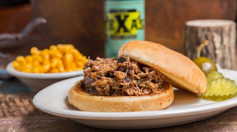 Order Chopped Brisket Sandwich food online from Cousins Bar-B-Q store, Fort Worth on bringmethat.com
