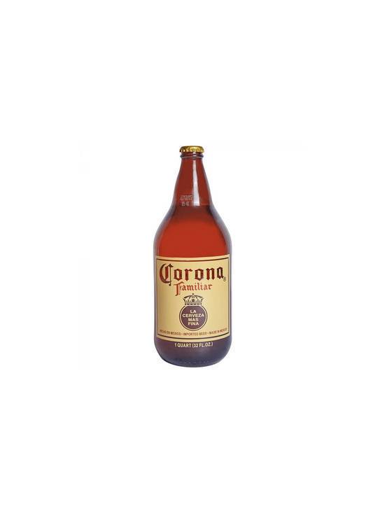 Order Corona Familiar 32 OZ (4.8 % ABV) food online from Chevron Extramile store, W Sacramento on bringmethat.com