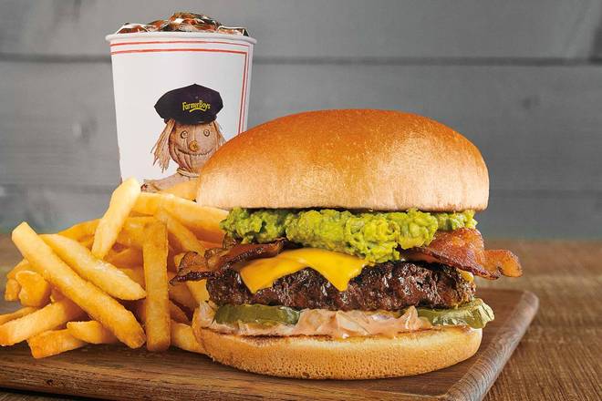 Order 1/3 lb Natural® Avocado Bacon Cheeseburger Combo food online from Farmer Boys store, Santa Fe Springs on bringmethat.com