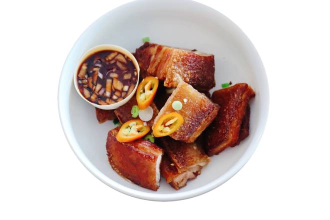 Order Lechon Kawali food online from Carabao Express store, Austin on bringmethat.com