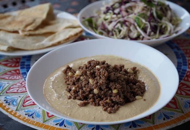Order Hummus Ma Lahme food online from Fresh Bites store, Tampa on bringmethat.com