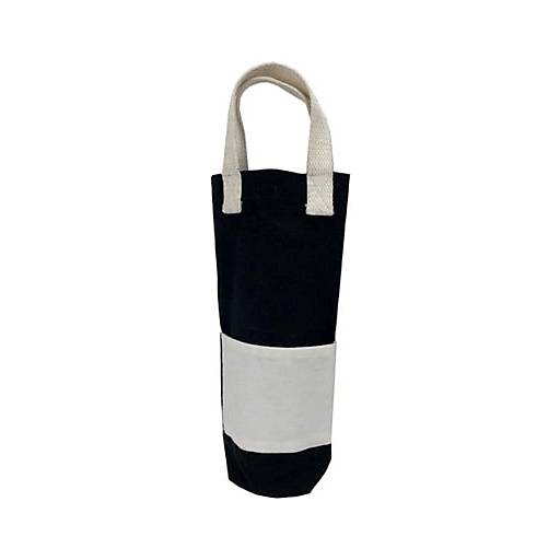 Order The Gift Wrap Company Canvas Bottle Tote Blank & White  (EACH) 133474 food online from Bevmo! store, Albany on bringmethat.com