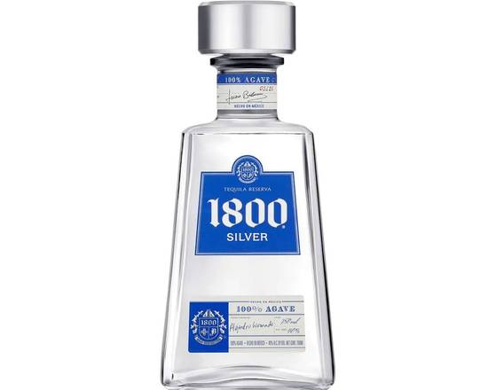 Order 1800 Tequila Reserve Silver, 750mL tequila (40.0% ABV) food online from Xtra Liquors & Wines store, WEST MIAMI on bringmethat.com