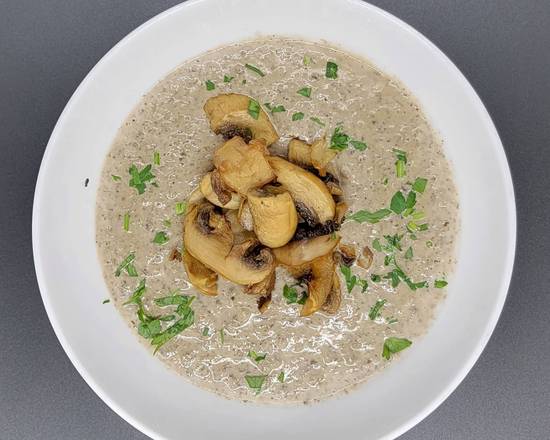 Order Vegan Cream Mushrooms Soup food online from Pizzanada store, Bloomfield on bringmethat.com