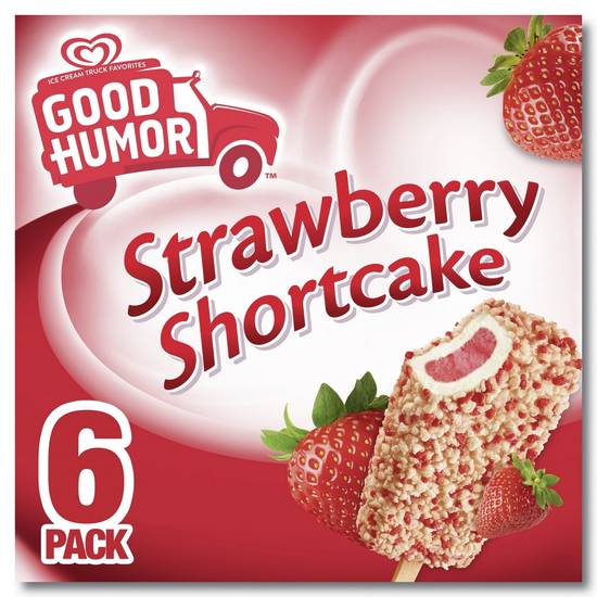 Order Good Humor Ice Cream & Frozen Dessert Bars, Strawberry Shortcake, 6 CT food online from Cvs store, DOVER on bringmethat.com
