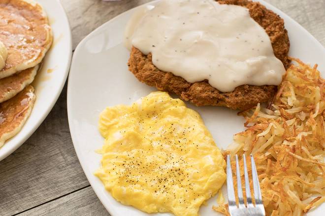 Order Country Fried Steak & Eggs food online from Bakery By Perkins store, Cape Coral on bringmethat.com