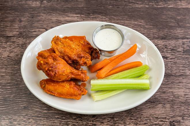 Order Killer Buffalo Wings - 5 Wings food online from Wood Ranch BBQ & Grill store, Moorpark on bringmethat.com