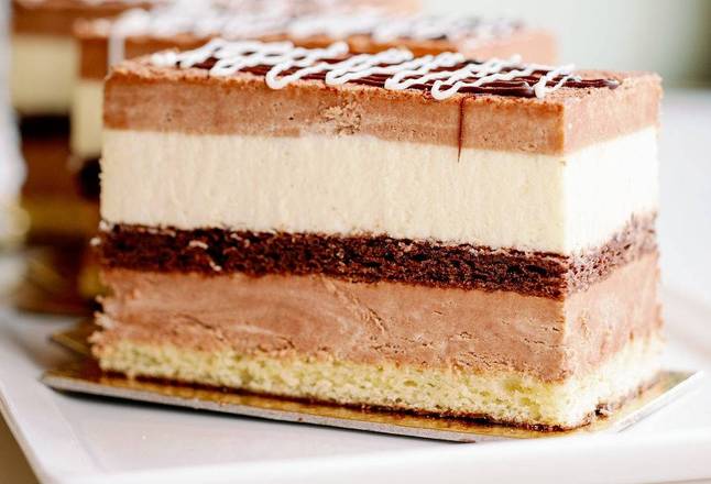 Order Trio of Mousse (Individual) food online from Belle Pastry store, Bellevue on bringmethat.com
