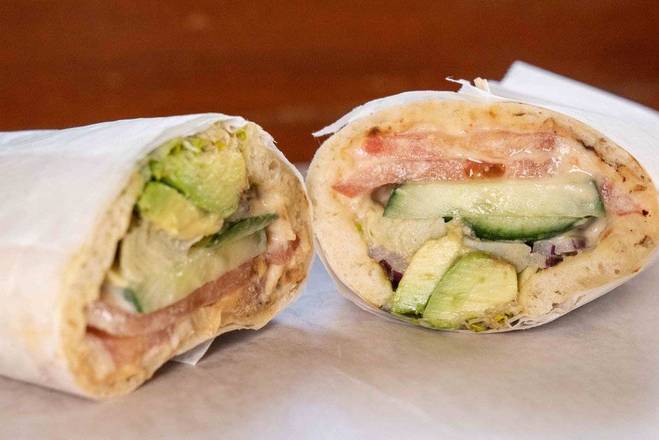 Order Mediterranean Middy Vegetarian Specialty Sandwich food online from Natural Cafe store, Arlington on bringmethat.com
