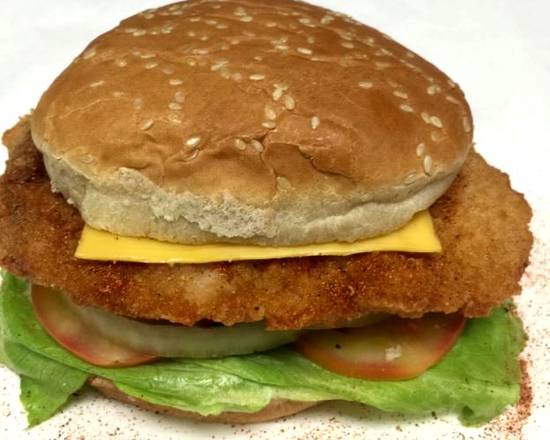 Order Crispy spicy chicken & cheese (dark meat) food online from Kenny's Sub Shop store, Beltsville on bringmethat.com